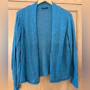 Eileen Fisher Open Front Cardigan Slit Side Lightweight / no size tag